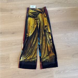 Jean Paul Gaultier Trompe-L'oeil Mesh Pants Size L Multicolor